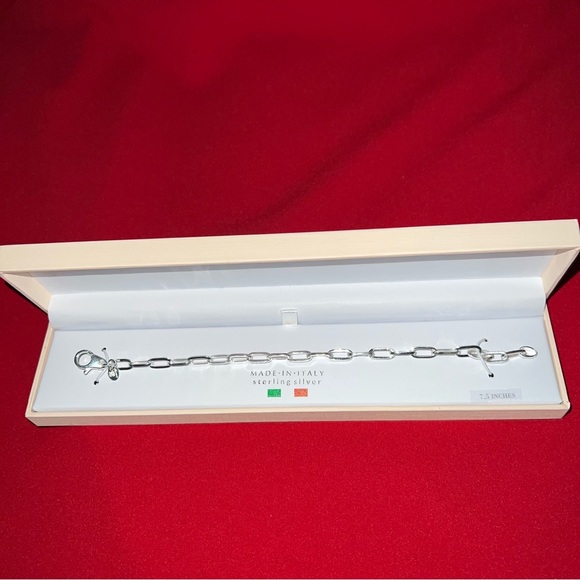 Mia Fiore Jewelry Mia Fiore Paper Clip Link Bracelet Nib Sterling